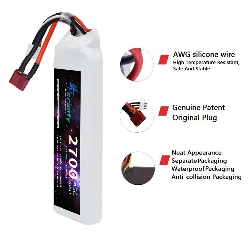 1/3PCS 2S 7.4V Lipo Battery 27 - Fpv Drone Esc recension och pris