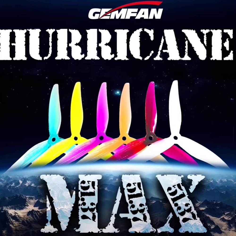 2Pairs Gemfan Hurricane 51377  - Fpv Drone Propeller recension och pris