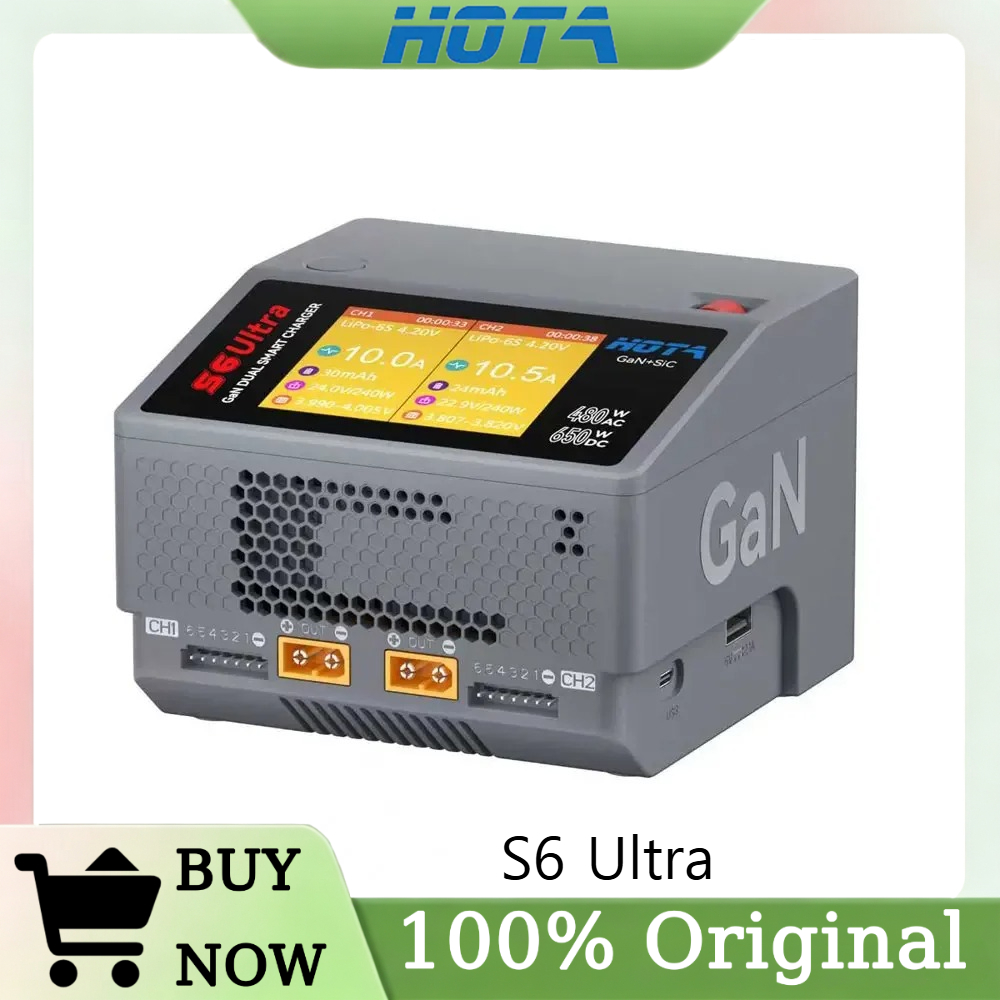 HOTA S6 Ultra Dual Channel Cha - Fpv Drone Charger recension och pris