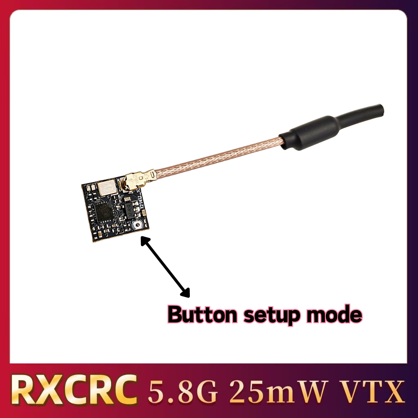 RXCRC 5.8GHz 48CH FPV 25mW Ana - Fpv Drone Frame recension och pris