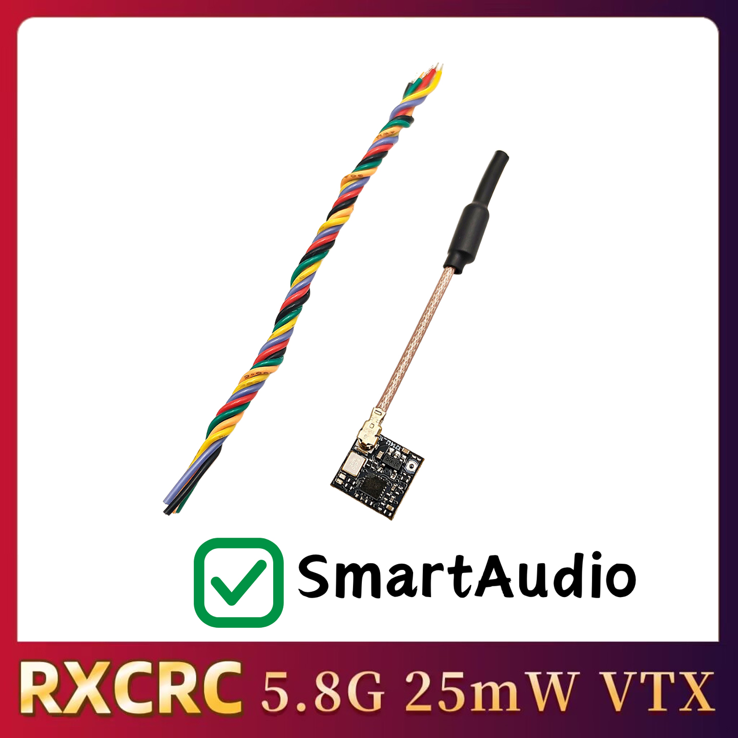 RXCRC 5.8GHz 48CH FPV 25mW Ana - Fpv Drone Frame recension och pris